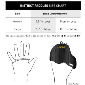 کفی چهار شنا فینیس مدل instinct paddles