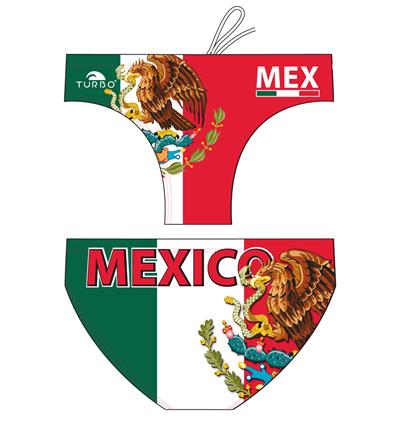 مایوی واترپولوی مردانه توربو - Mexico Flag